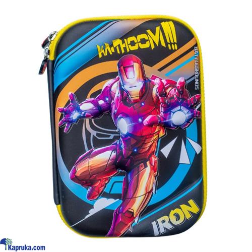 Multi- Compartment Pencil Case - Organize Your Stationery In Style - Comic - Iron Man