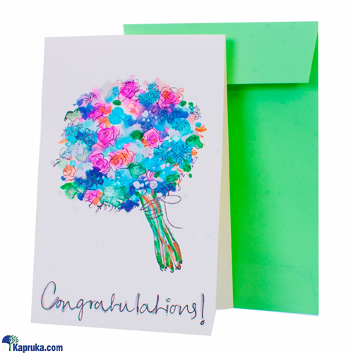 Hand Painted Congratulations Greeting Card