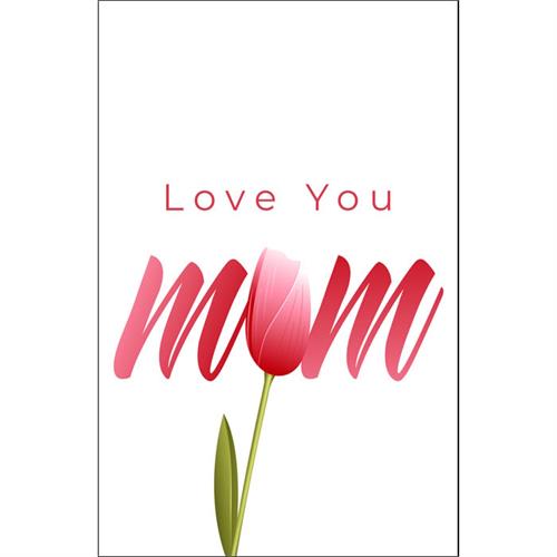 Love You Pink Mom Greeting Card