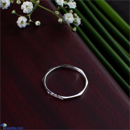 Octagon Ladies Ring In 925 Sterling Silver