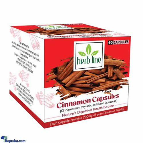 Herb Line Cinnamon Capsules (cinnamomum Zeiylanicam Blume Lauraceae- 60 Capsules)