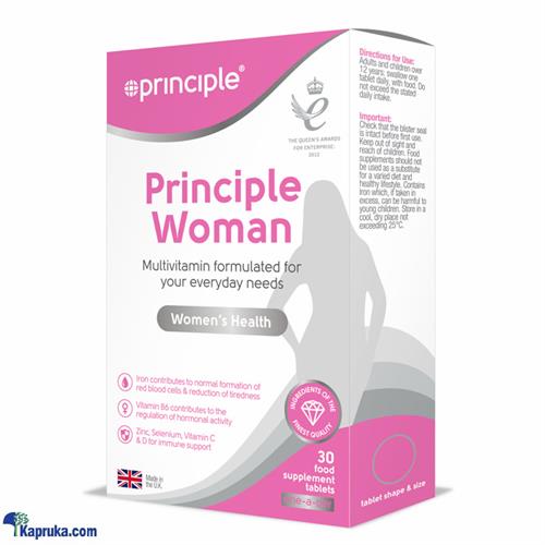 Principle Woman Tabs 30s - Daily Multivitamin For Women - Health And Wellness For Women - Best Multivitamin Tablets