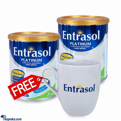 Two Entrasol Platinum Nutritional Supplement- 400g With Free Mug ( Royal Fernwood Porcelain )