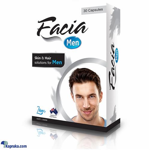 FACIA Men 30 Capsules - For Him - Skin And Hair Solutions For Men - Wellness Capsules - Facia Male Formula