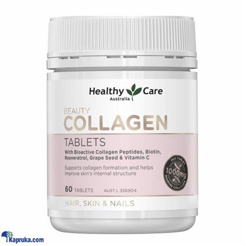 Healthy Care Beauty Collagen Tablets- Enhances Skin Firmness And Provides Antioxidant Support - Supplement With Bioactive Collagen Peptides