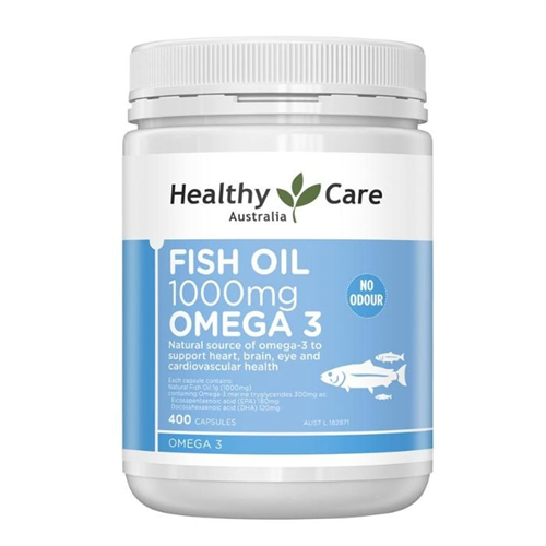 Healthy Care Fish Oil 1000mg Omega 3- 400 Capsules