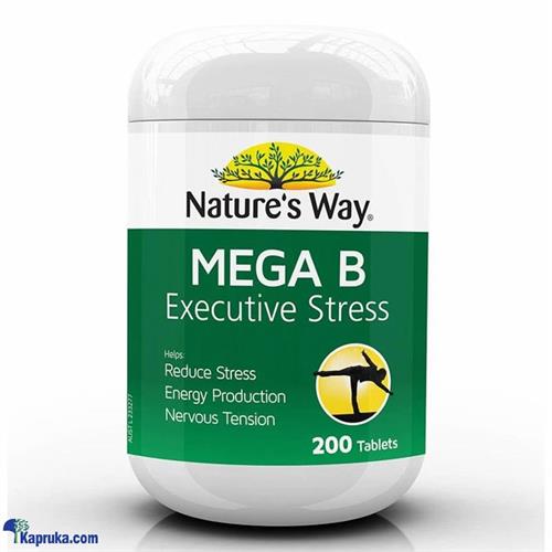 Natures Way Mega B Executive Stress 200 Tablets - Reduse Stress, Energy Production, Nervous Tension