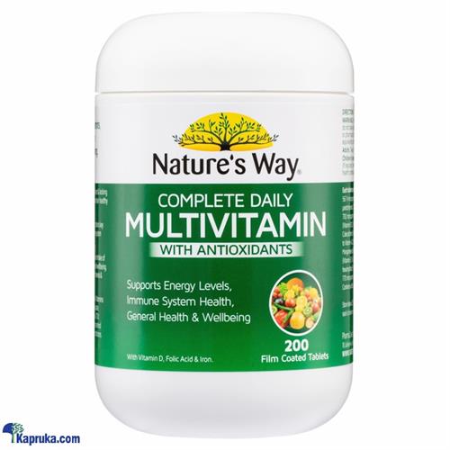 Natures Way Complete Daily Multivitamin 200 Tablets - Complete Nutritional Supplement - Natures Way Daily Vitamins - Daily Health Supplement