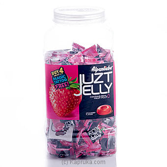 Alpenliebe Juzt Jelly Strawberry 3.7g 180 Pcs Jar