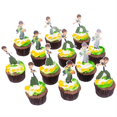 Ben 10 Omnitrix Cupcakes - 12 Pieces