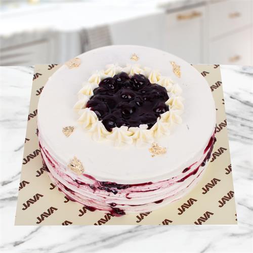 Blueberry And Lemon White Velvet Cake