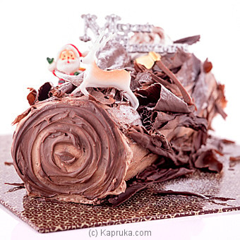 Chocolate Praline Yule Log(gmc)