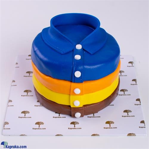 Colourful Shirt Design Ribbon Cake