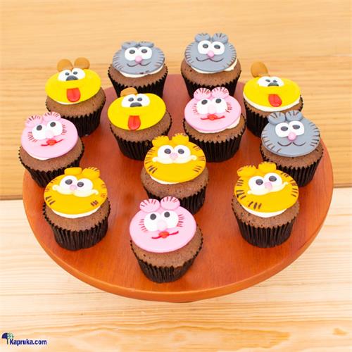 Garfield And Friends Cupcakes - 12 Pieces