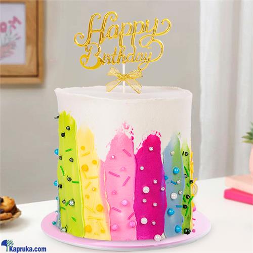 Happy Birthday Radiant Magic Ribbon Cake