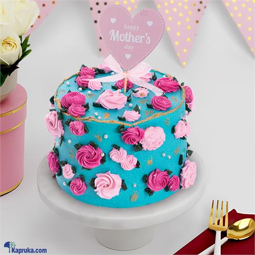 Heavenly Blue Bloom Cake