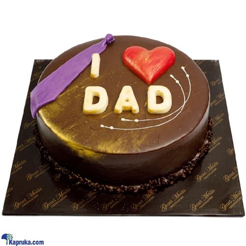 I LOVE DAD Fathers Day Chocolate Gateau (GMC)