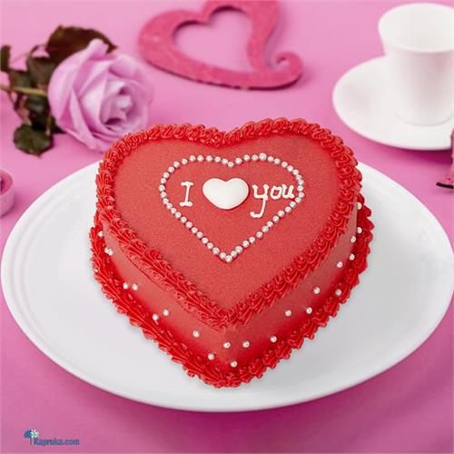 I Love You Heart Shape Cake