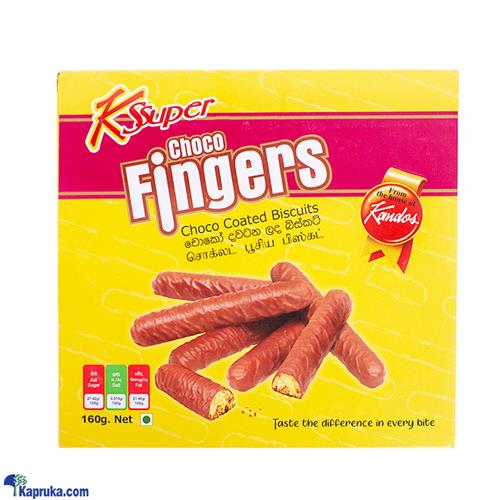 K - Super Choco Fingers Choco Coated Biscuits 160g