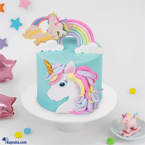 Magical Sky Unicorn Celebration Birthday Cake