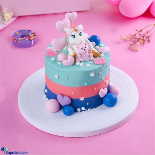 Magical Unicorn Fantasy Ribbon Cake