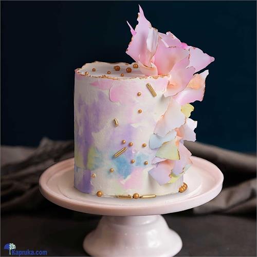 Pastel Pink Perfection Ribbon Cake