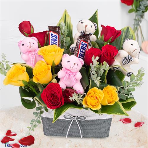 Roses And Sweet Treats Vase