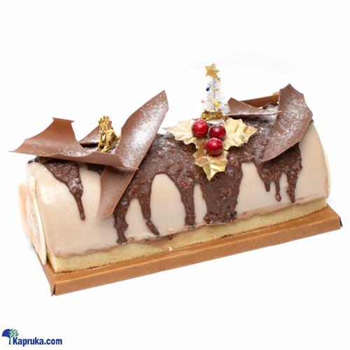 Shangri La Christmas Almond, Mandarin And Milkchocolate Yule Log