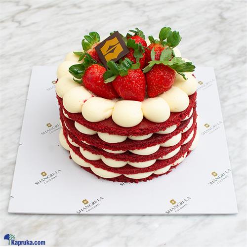 Shangri - La Cream Round Red Velvet Cake