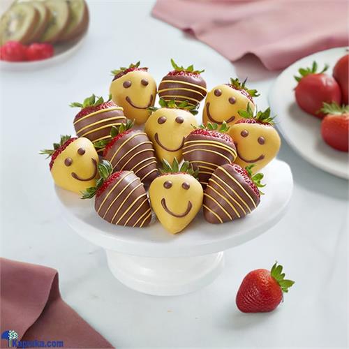 Smiling Strawberry Dipped Chocolate