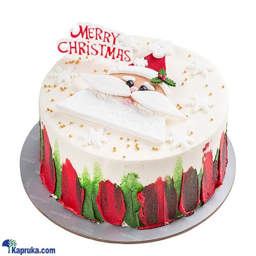 Sponge Christmas Themed Marble Cake