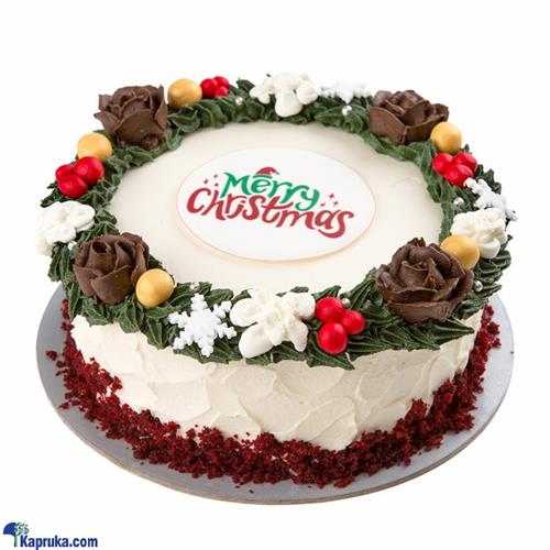 Sponge Christmas Themed Red Velvet Cake (750g)