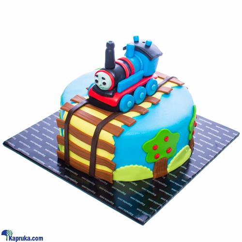 Thomas The Tank Engine Ribbon Cake