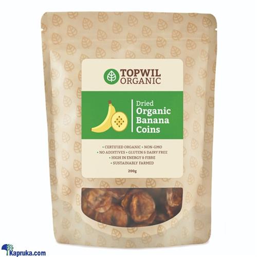 Topwil Organic Dried Banana Coins 200g