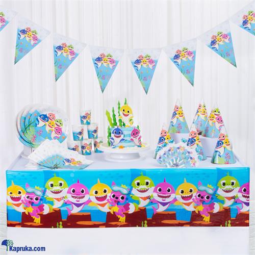 Baby Shark Birthday Bundle - Baby Shark Cake With Party Essentials