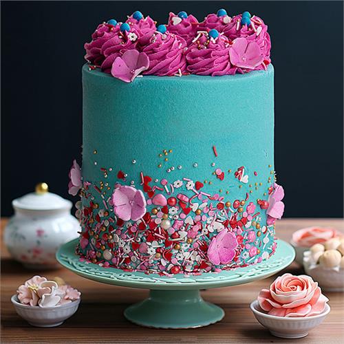 Blue Dream Petal Cake