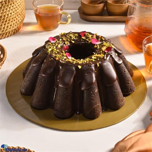 Dilmah Chocolate Ganache Bundt Cake