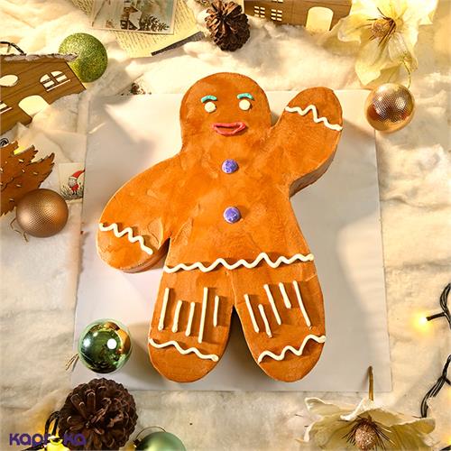 Dilmah Gingerbread Man Chocolate Cake