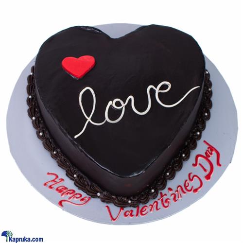 Divine Chocolate Garnish Heart Shape Cake