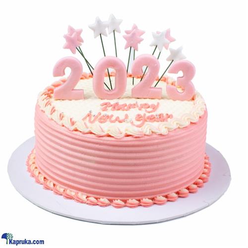 Divine New Year Pink Ribbon Deco Cake 500g