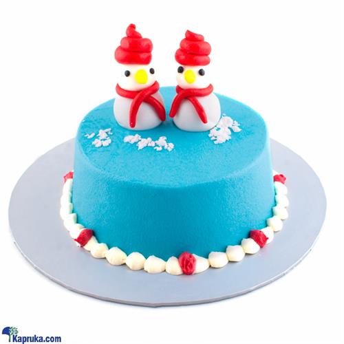 Divine Snow Deco Ribbon Cake