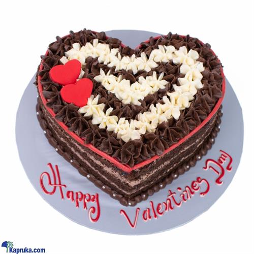 Divine Valentine Flower Heart Deco Cake