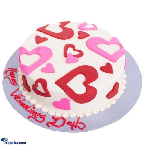 Divine Valentine Pink & Red Heart Deco Cake