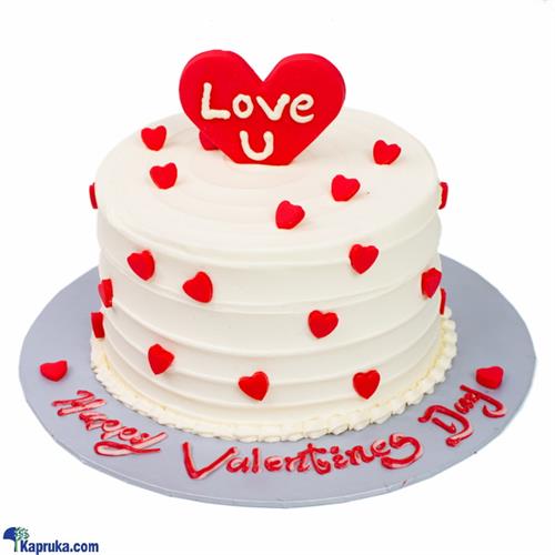 Divine Valentine Upride Heart Deco Cake