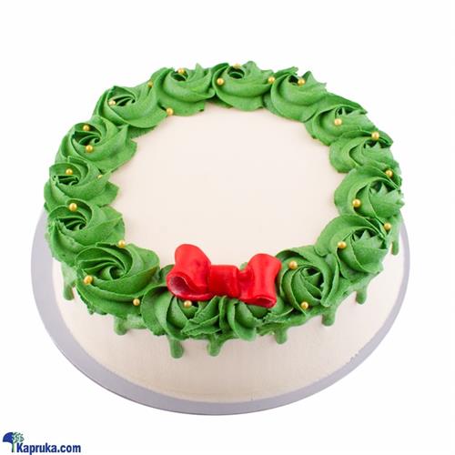 Divine Xmas Bow & Flower Deco Ribbon Cake