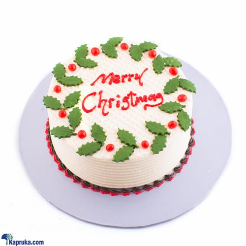 Divine Xmas Leaves Deco Ribbon Cake