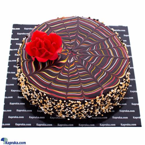 Floral Webbed Chocolate Cake