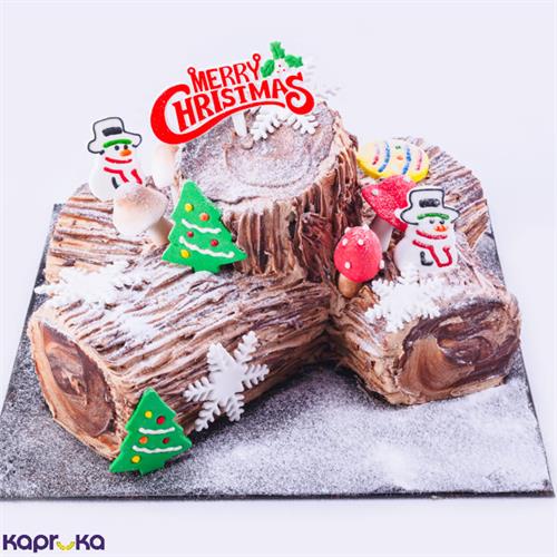 Galadari Chocolate Yule Log Cake