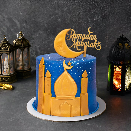 Golden Ramadan Moon Cake