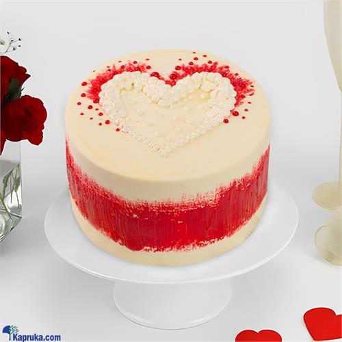 Java Choco Vanilla Heart Cake